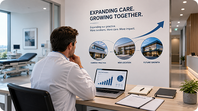 Up to 100% finance for practice expansion and multi-site growth